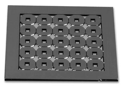 Multi-frame array comprising 5x5mm array