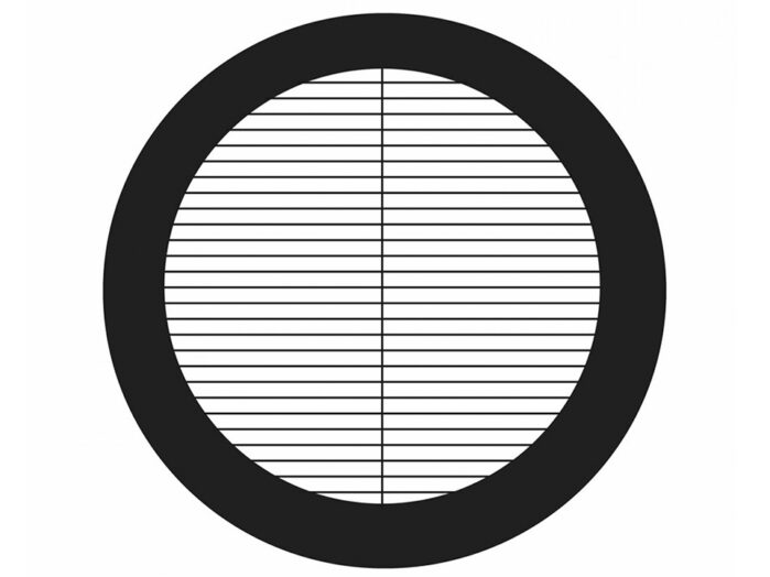 Parallel lines with dividers 84micron pitch