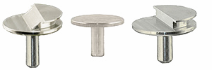 low profile pin stubs for FIB