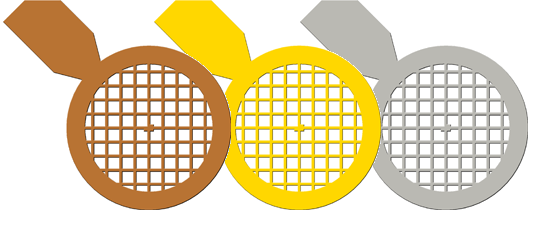Square grids with handles