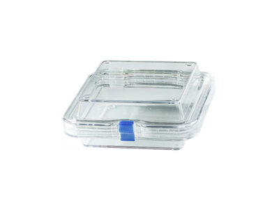 Micro-Tec C46 clear styrene plastic hinged storage boxes, 116x72x32mm -  Edge Scientific